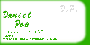 daniel pop business card